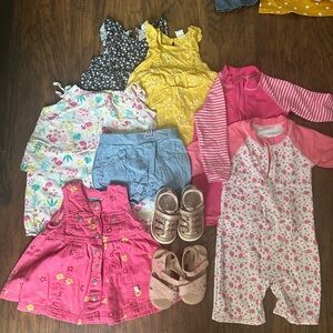 Baby girl 9-14 months summer bundle